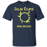 Total Solar Eclipse 2024 T-Shirt for Men Women Boys Girls_Black