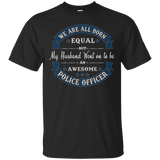 My Husband Is An Awesome Police Officer Tshirt, T Shirt, Tee_black=