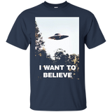 Ufo Shirt - I Want To Believe Alien Ufo Tee Shirt 2016_black=