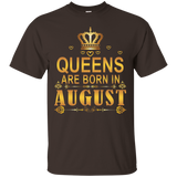 Queens Are Born In August TShirt_Black