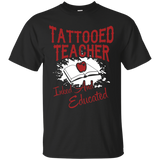 Tattooed Teacher T-Shirt Tattoo Gift_Black