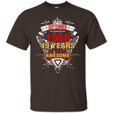 September 1968 49th Birthday 49 Years Old Gift T-Shirt_Black