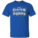 Great Dads Get Promoted To Poppy - Coolest Grandpa Shirt_black=