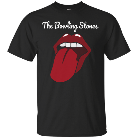 The Bowling Stones -amusing Funny Best Bowling Team T-shirt_black=