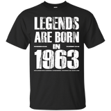 Legends Are Born In 1963 Shirt Funny 54th Birthday Gift Tee