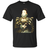 Queen Elizabeth I English Tudor Face Portrait T-Shirt_Black