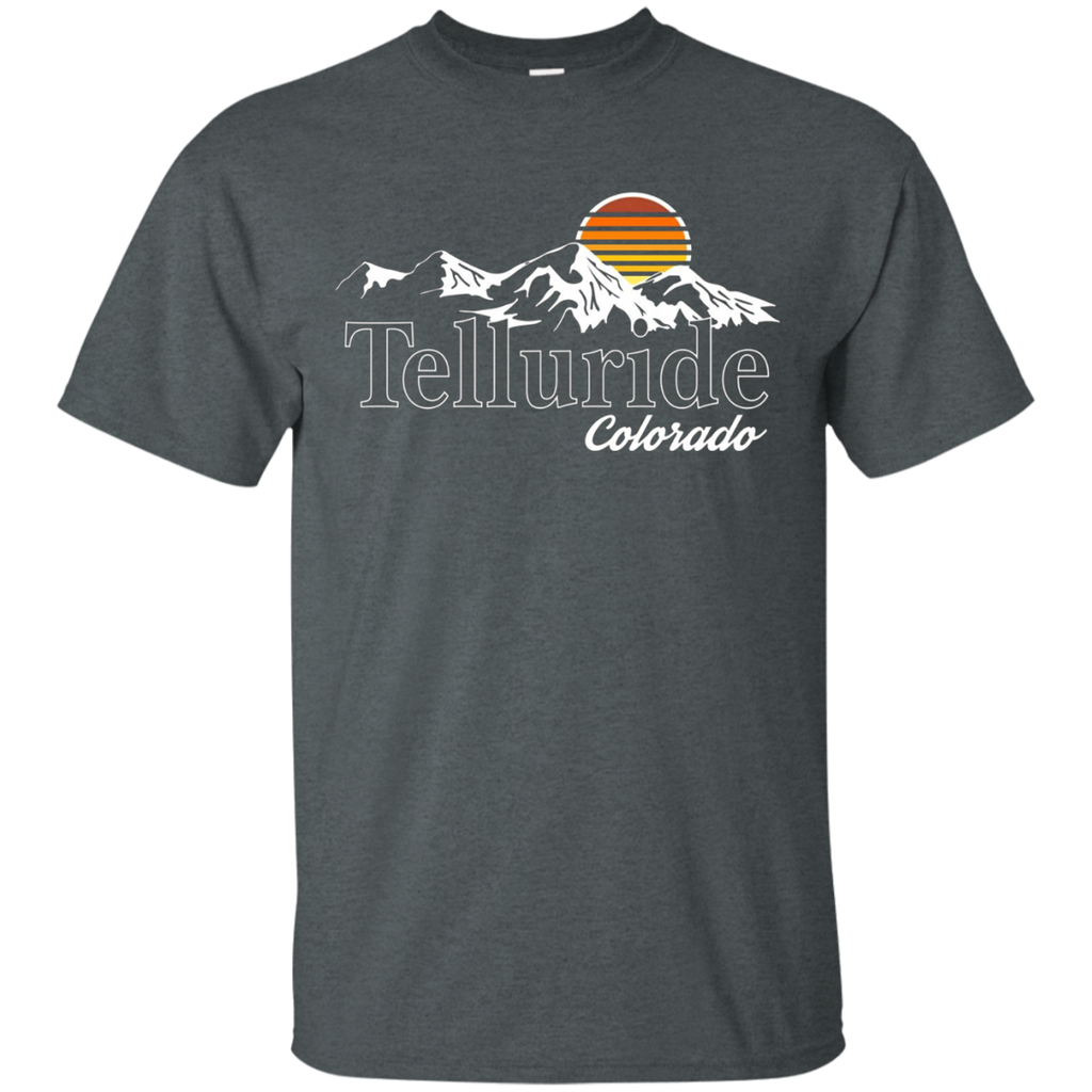 Skiing Telluride Colorado Mountain Lover T-shirt_Black
