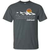 Skiing Telluride Colorado Mountain Lover T-shirt_Black