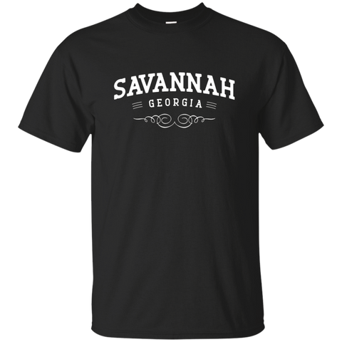 Savannah Georgia State City T-Shirt_Black