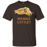 Wanna Cuttle Cuttlefish Tee Shirt_Black