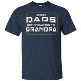 Great Dads Get Promoted To Grandpa - Coolest Grandpa Shirt_black=