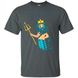 Mermaid Daddy Short Sleeve T-Shirt Halloween Costume_Black