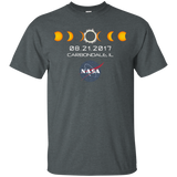 NASA Total Solar Eclipse T-Shirt - Carbondale Illinois IL_Black