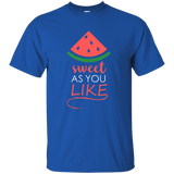 Sweet As You Like - Funny, Melon Fruit, Watermelon T Shirt_Black