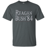 Retro Reagan Bush 84 Election T Shirt_Navy