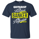 Guitarist By Passion Banker By Profession T Shirt_black
