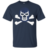 Lucha Libre Blue Mask Cross Bones Mexican Wrestler