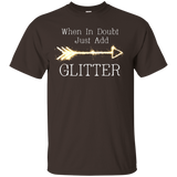 When In Doubt, Just Add Glitter Tee Shirt_Black