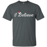 I Believe Funny Christmas T-shirt_black=