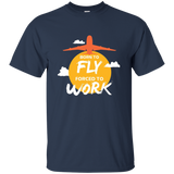 Cool T Shirt For Air Force Men. Funny Gift For Guys Love Fly_black