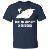 Whiskey On The Rocks Cool T-Shirt for Hikers_Black