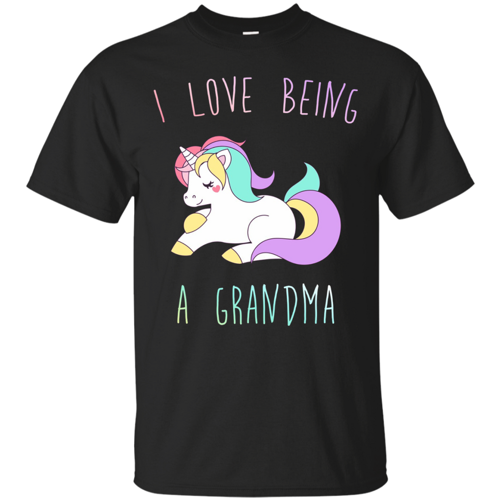 L Love Being A Grandma T-shirt - Funny Unicorn Grandma Tee