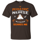 Nothing Scares Me I'm A Pediatric Nurse Halloween T Shirt_black=