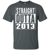 Kids 3rd Birthday Gift T-shirt Straight Outta 2013 For Kids_black=