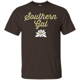 Womens Southern Girl Magnolia Graphic Tee_Black