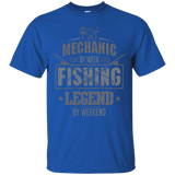 Weekend Fishing Legend Funny Fisherman T-shirt_Black