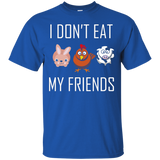 I Don't Eat My Friends Funny Vegan Vegetarian T Shirt_black=