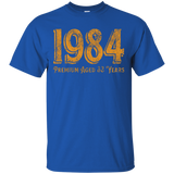 RETRO 33rd Birthday T Shirt for Men and Women Born in 1984_Black
