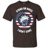 Stand For The Flag, Kneel For The Cross I Don't Care T-shirt_black=