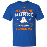 Nothing Scares Me I'm A Pediatric Nurse Halloween T Shirt_black=