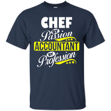 Chef By Passion Accountant By Profession T Shirt_black