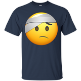 Hospital Emoji T-shirt Sick Vomit Fever Injured Bandage Aid_black=