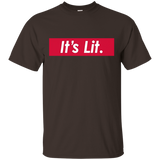 It's Lit Red Box Slogan T-shirt
