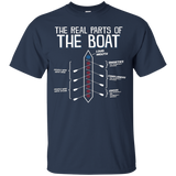 The Real Parts Of The Boat - Funny Rowing T Shirt_Black