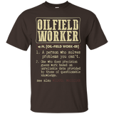 Oilfield Worker Dictionary Term T-Shirt_Black