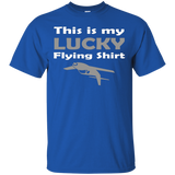 This Is My Lucky Flying Shirt Funny Pilot Airplane Joke_Black