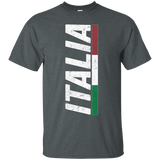 Italy T-shirt Italian Flag Distressed Tee I Love Italia Blue