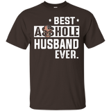 Best Asshole Husband Ever Funny T-shirt_black=