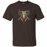 Overwatch McCree Skull Spray Tee Shirt_Brown