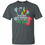 On The Nice List - First Grade Teacher Christmas Shirt_black=