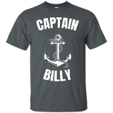 Captain Billy T-shirt Personalized Boat Captain Shirt_black=
