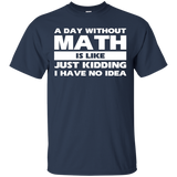 A Day Without Math Is Like Just Kidding I Have Idea T-shirt_black=