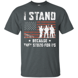 I Stand For The National Anthem Tshirt, I Dont Kneel Shirt_black=