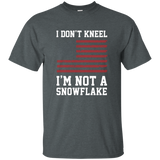 I Don't Kneel - I'm Not A Snowflake Distressed Flag Shirt_black