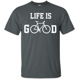 Life Is Good Shirt Bicycle T Shirt T-shirt Tee Shirt Gift