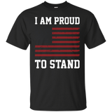 I Am Proud To Stand I Don't Kneel Distressed Tee_black